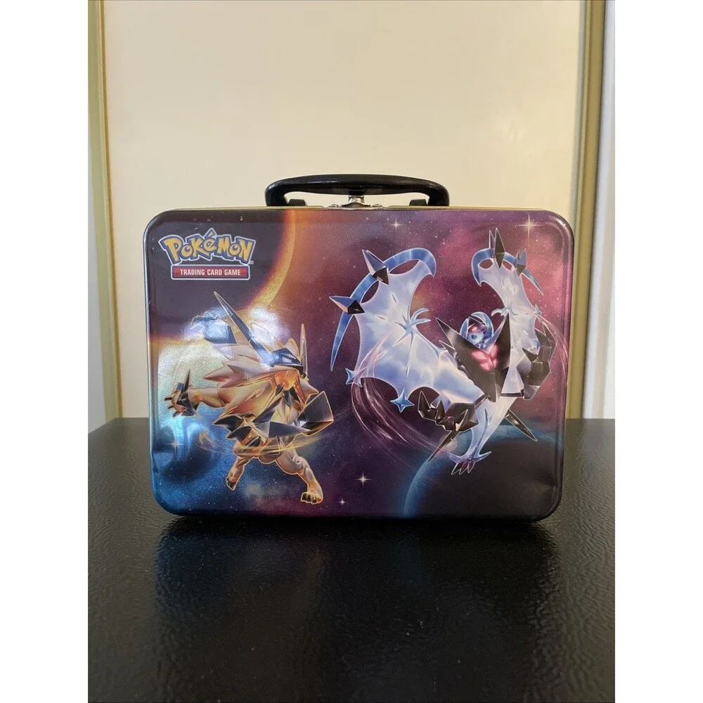 Pokémon Trading Card Tin featuring Dusk Mane Necrozma and Dawn Wings Necrozma